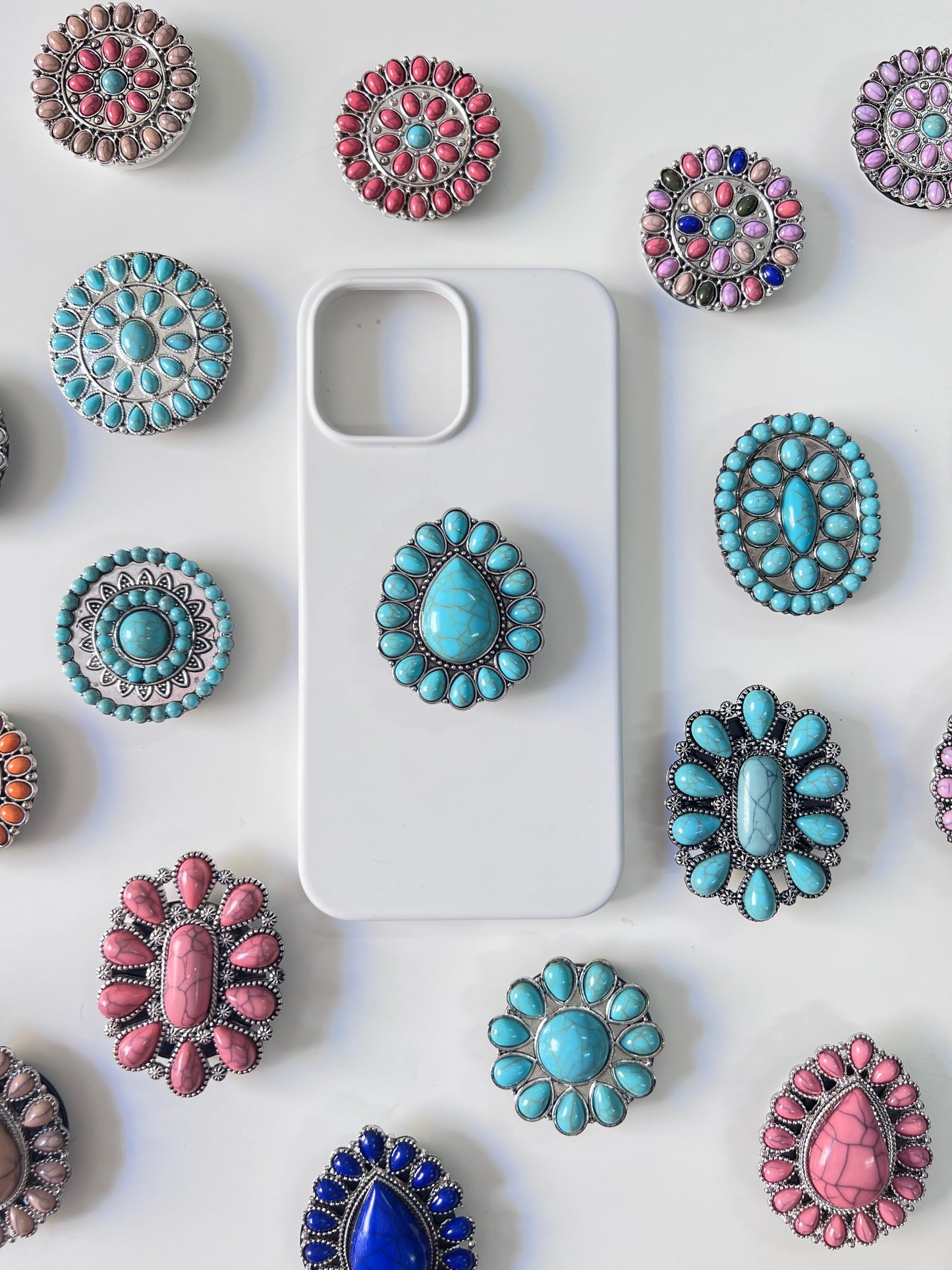 Boho Stone Phone Grips