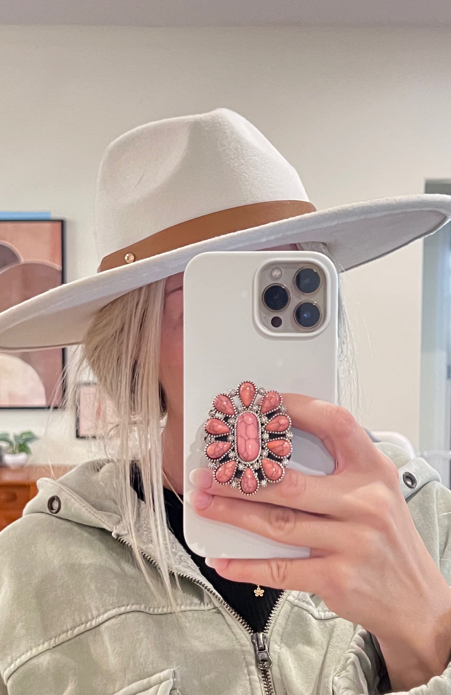 Boho Stone Phone Grips