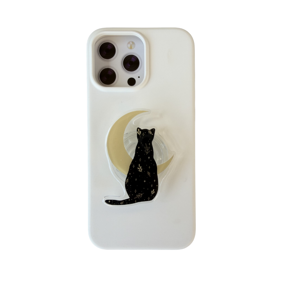 Black Cat Phone Grip