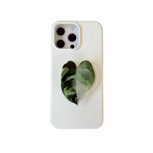 Philodendron White Princess Rare Plant Phone Grip