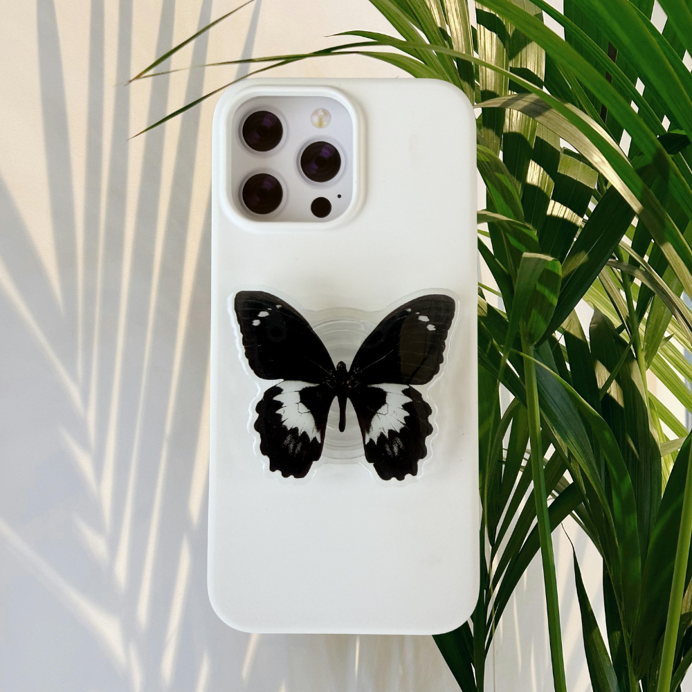 Black Butterfly Phone Grip