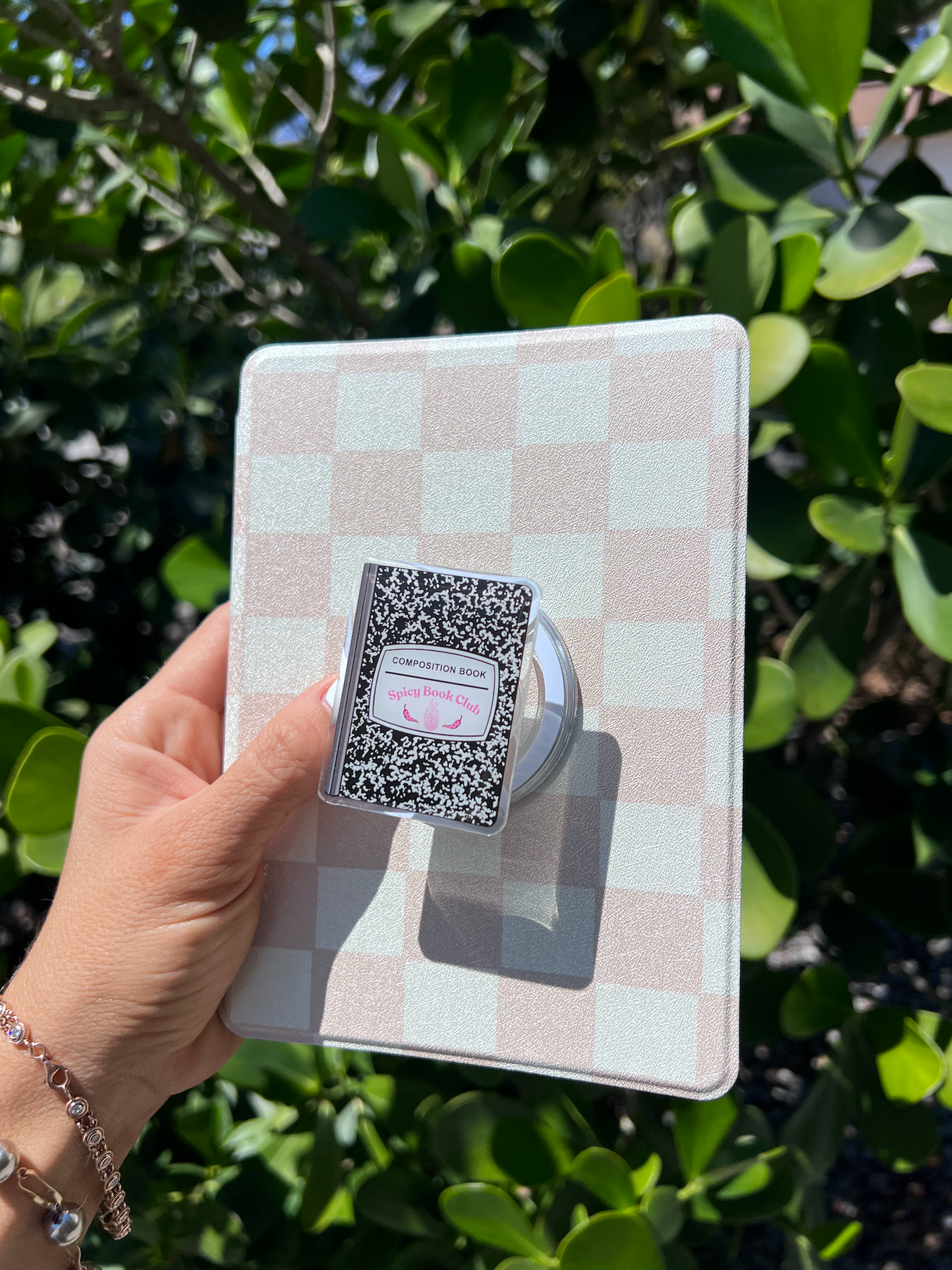 Spicy Book Club Composition Book Kindle Grip