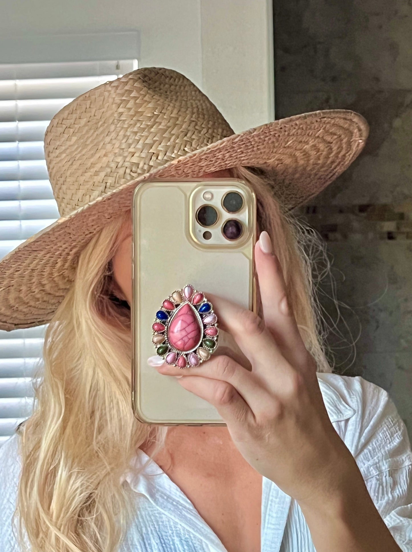 Boho Stone Phone Grips